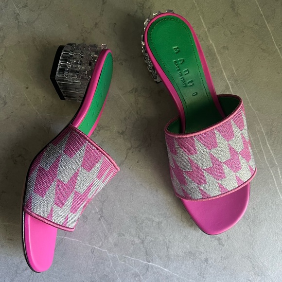 Marni Jacquard Lurex Sandal 36 - Picture 3 of 5